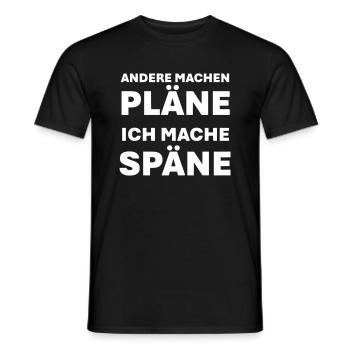 D’autres font des plans, je fais des jetons - T-shirt homme - noir - Devant - AI Model Male 178 light (178cm)