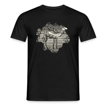 Camel - Men's T-Shirt - black - Front - AI Model Male 178 light (178cm)