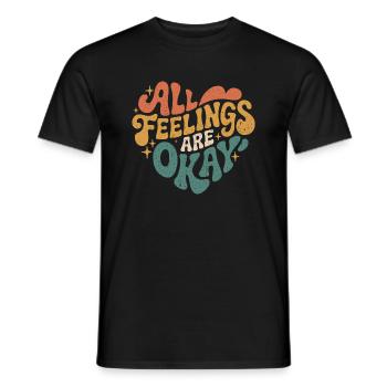 A Saying for Mental Health Awareness - Men's T-Shirt - black - Front - AI Model Male 178 light (178cm)