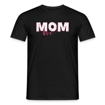 Mama liebt - Männer T-Shirt - Schwarz - Vorne - AI Model Male 178 light (178cm)