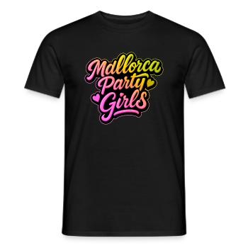 Mallorca Party Girls Colorful - Men's T-Shirt - black - Front - AI Model Male 178 light (178cm)