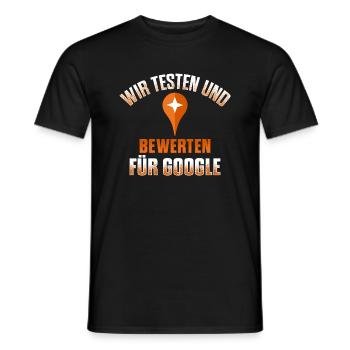 google local guide shirt - Männer T-Shirt - Schwarz - Vorne - AI Model Male 178 light (178cm)