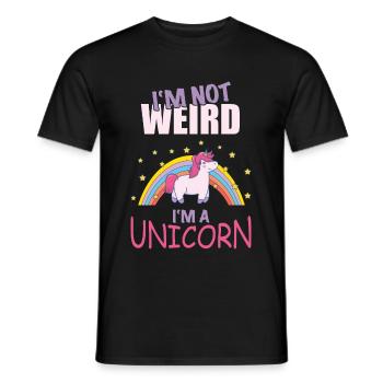 I'm not funny I'm a unicorn - Men's T-Shirt - black - Front - AI Model Male 178 light (178cm)