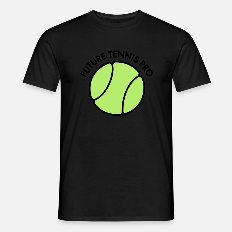 Tennis - Männer T-Shirt - Schwarz