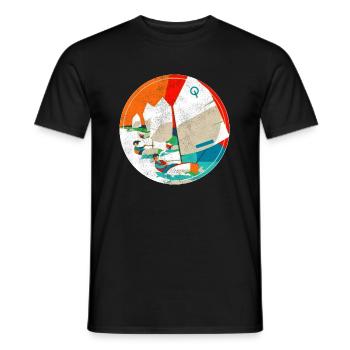 Optimist regatta - Men's T-Shirt - black - Front - AI Model Male 178 light (178cm)