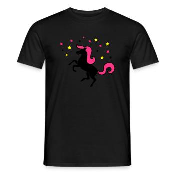 unicorn - Männer T-Shirt - Schwarz - Vorne - AI Model Male 178 light (178cm)