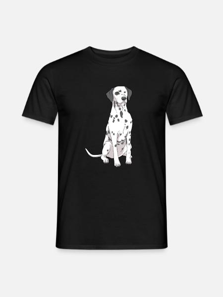Chien dalmatien - T-shirt homme - noir