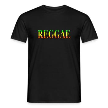 REGGAE music musikrichtung reggaemusik rastafari - Männer T-Shirt - Schwarz - Vorne - AI Model Male 178 light (178cm)