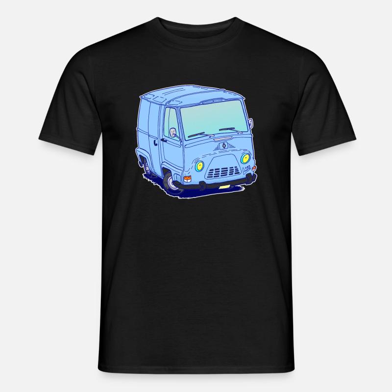 Van français classique sans texte - T-shirt homme - noir