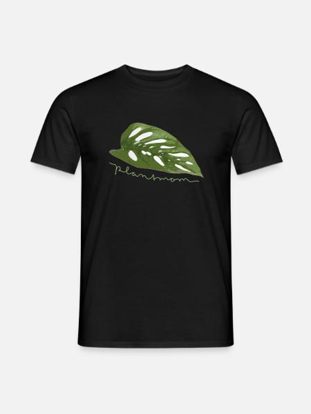 Plantmom Plant Monstera Adansonii Gift Nature - Men's T-Shirt - black