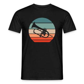 Flügelhorn Flügelhornist Blasorchester Orchester - Männer T-Shirt - Schwarz - Vorne - AI Model Male 178 light (178cm)