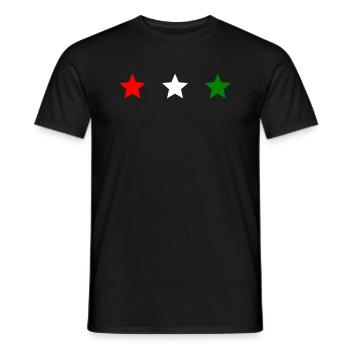 Stars Flag Hungary Country flag Colors Hungarian - Men's T-Shirt - black - Front - AI Model Male 178 light (178cm)