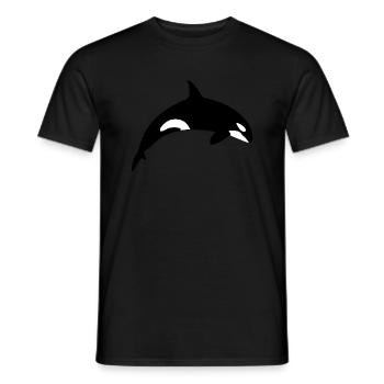 Killer Whale Orca Killer Whale - Men's T-Shirt - black - Front - AI Model Male 178 light (178cm)