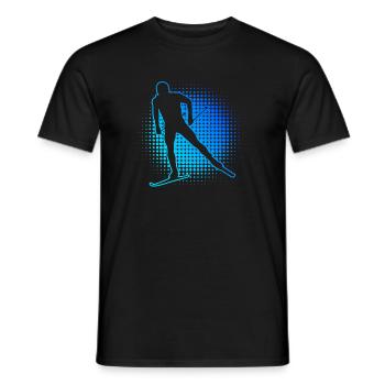Ski de fond Classique Ski de fond Ski de fond féminin - T-shirt homme - noir - Devant - AI Model Male 178 light (178cm)