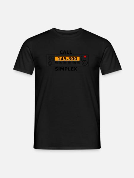Radio call 145.300 Mhz ham radio - Men's T-Shirt - black