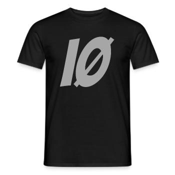 ÏLE D'OLERON IØ gris - T-shirt homme - noir - Devant - AI Model Male 178 light (178cm)