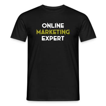 Sonderdesign-Onlinemarketing-Expert - Männer T-Shirt - Schwarz - Vorne - AI Model Male 178 light (178cm)