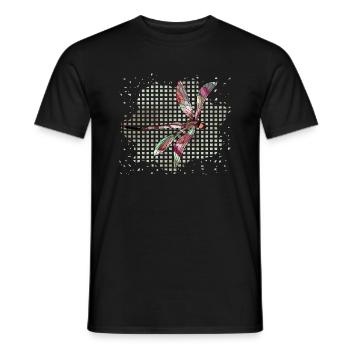 Libelle - Männer T-Shirt - Schwarz - Vorne - AI Model Male 178 light (178cm)