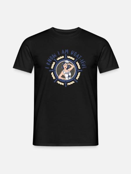 Seglen Segelboot Segler - Männer T-Shirt - Schwarz