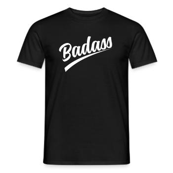 Badass - T-shirt homme - noir - Devant - AI Model Male 178 light (178cm)