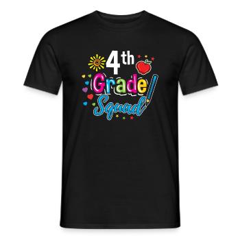 Enseignant de l’escouade de 4e année - T-shirt homme - noir - Devant - AI Model Male 178 light (178cm)