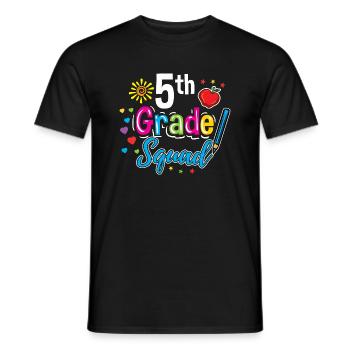 5th Grade Squad Teacher - Men's T-Shirt - black - Front - AI Model Male 178 light (178cm)