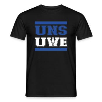Uns Uwe Hamburg Erinnerung - T-shirt homme - noir - Devant - AI Model Male 178 light (178cm)