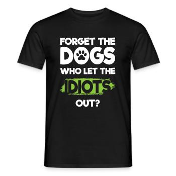 Idiot Travail Mauvaise Provocation - T-shirt homme - noir - Devant - AI Model Male 178 light (178cm)