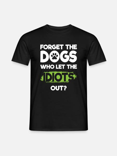 Idiot Work Evil Provocation - Men's T-Shirt - black