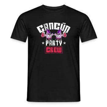 Cancun Party Crew - Men's T-Shirt - black - Front - AI Model Male 178 light (178cm)
