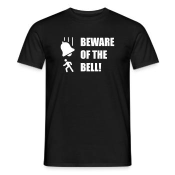 Beware of the bell - Men's T-Shirt - black - Front - AI Model Male 178 light (178cm)