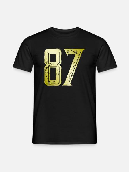 87 Number Symbol - Men's T-Shirt - black