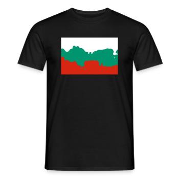 Bulgaria - Men's T-Shirt - black - Front - AI Model Male 178 light (178cm)