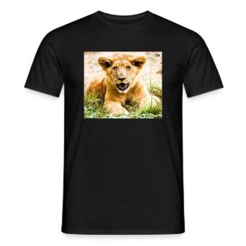 Lionceau - T-shirt homme - noir - Devant - AI Model Male 178 light (178cm)