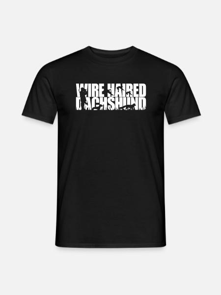 WIREHAIRED DACHSHUND Jagdhund Wilsigns Jäger - Männer T-Shirt - Schwarz