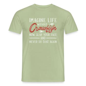Langusten Languste - Männer T-Shirt - Sage - Vorne - AI Model Male 178 light (178cm)