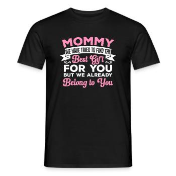 Fête des mères Maman Maman Mère - T-shirt homme - noir - Devant - AI Model Male 178 light (178cm)
