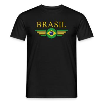 Brasilien - Männer T-Shirt - Schwarz - Vorne - AI Model Male 178 light (178cm)
