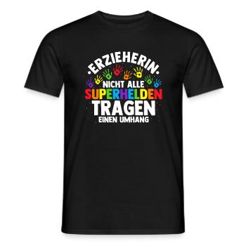 Erzieherin Kita Kiga Kindergarten Tagesmutter Erzi - Männer T-Shirt - Schwarz - Vorne - AI Model Male 178 light (178cm)