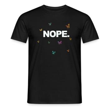 NOPE - sei kein ja-Sager! - Männer T-Shirt - Schwarz - Vorne - AI Model Male 178 light (178cm)
