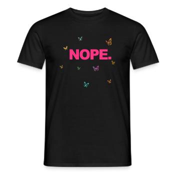 NOPE - sei kein ja-Sager! - Männer T-Shirt - Schwarz - Vorne - AI Model Male 178 light (178cm)