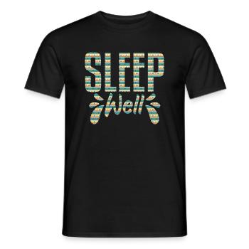 Sleep Well Dream Catcher Artwork - Männer T-Shirt - Schwarz - Vorne - AI Model Male 178 light (178cm)