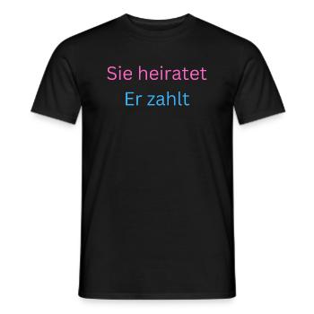 Hochzeiten - Männer T-Shirt - Schwarz - Vorne - AI Model Male 178 light (178cm)