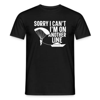Parasailing Equipment Parakiting Toys Parasailer - Männer T-Shirt - Schwarz - Vorne - AI Model Male 178 light (178cm)