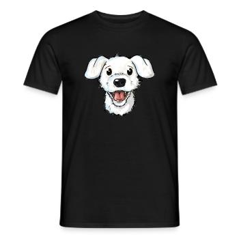 Alfred Portrait - Men's T-Shirt - black - Front - AI Model Male 178 light (178cm)