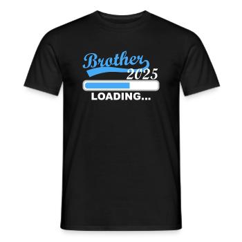 Großer Bruder 2025 loading, 2025 Großer Bruder - Männer T-Shirt - Schwarz - Vorne - AI Model Male 178 light (178cm)