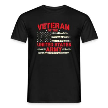 Veteran der United States Army Veterans Day - Männer T-Shirt - Schwarz - Vorne - AI Model Male 178 light (178cm)
