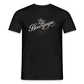 La Bourgogne - T-shirt homme - noir - Devant - AI Model Male 178 light (178cm)