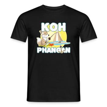 Segeln Angeln k8h phangan - Männer T-Shirt - Schwarz - Vorne - AI Model Male 178 light (178cm)