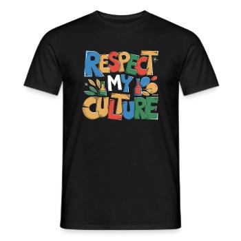 Célébrer la culture du thé fermenté - T-shirt homme - noir - Devant - AI Model Male 178 light (178cm)